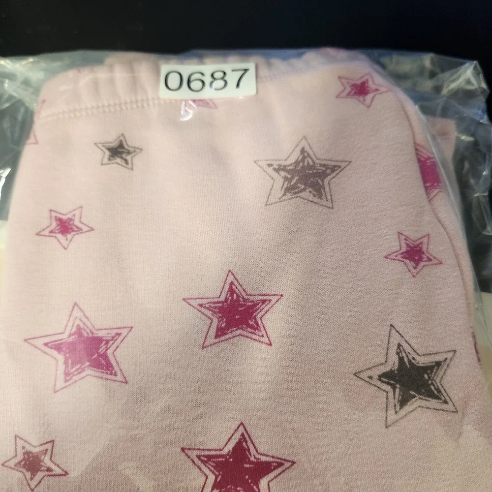 Gap Kids Pants Girls 2XL 14-15 Star Print Fleece Lined Pull‎ On Pajama Lounge